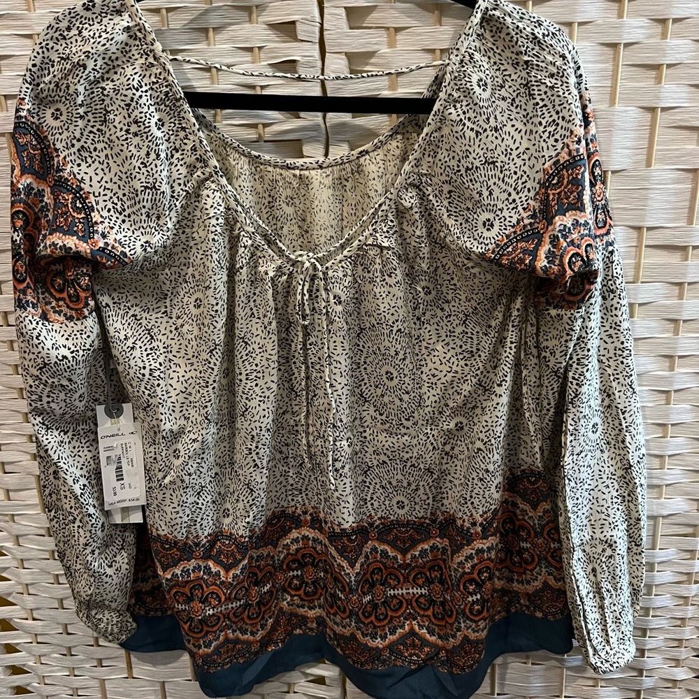 O'Neill Marisol long sleeve top NWT S/XS